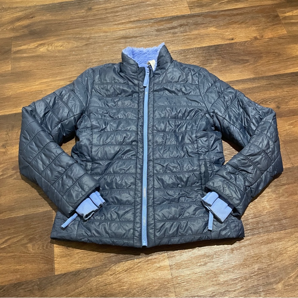 ATHLETA GIRLS BLUE REVERSIBLE JACKET
